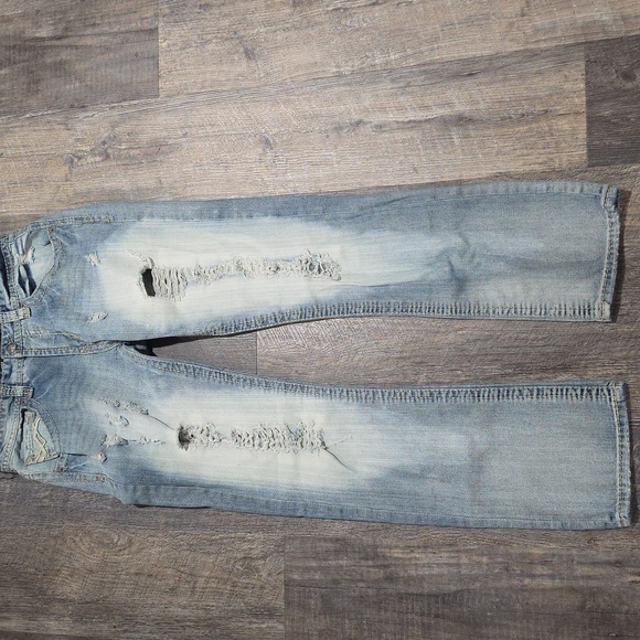 Buckle Other - Buckle Black 32x34 Men's Low Rise Slim Straight Blue Jeans Distressed